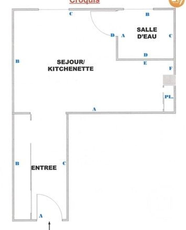 Appartement F1 à vendre - 1 pièce - 18,40 m2 - Paris - 75013 - ILE-DE-FRANCE