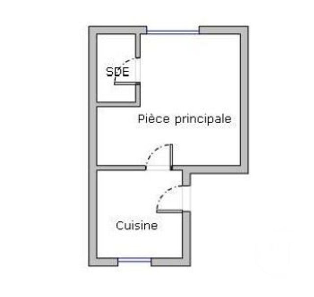 Appartement F1 &agrave; vendre - 1 pi&egrave;ce - 24 m2 - Paris - 75013 - ILE-DE-FRANCE