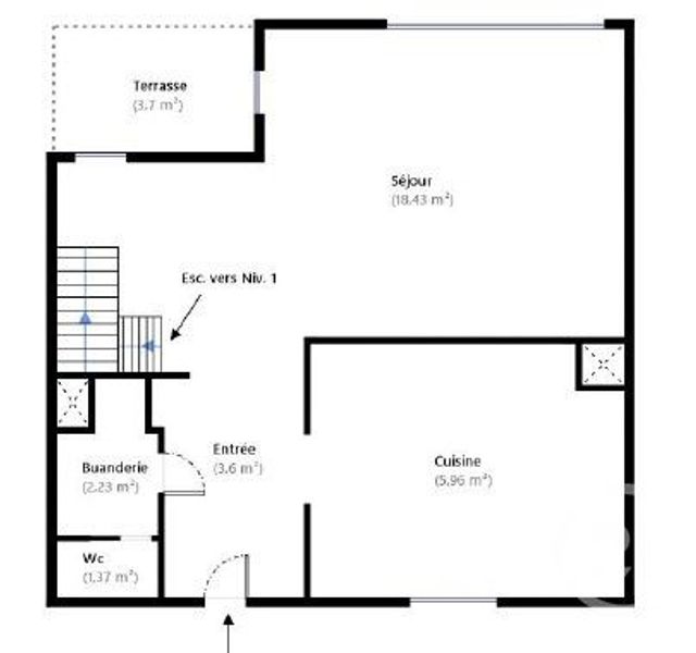 Afficher la photo en grand Appartement F3 à vendre - 3 pièces - 60,77 m2 - Villejuif - 94 - ILE-DE-FRANCE