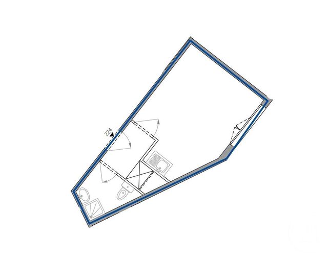 Appartement Studio &agrave; vendre - 1 pi&egrave;ce - 21,65 m2 - Paris - 75013 - ILE-DE-FRANCE