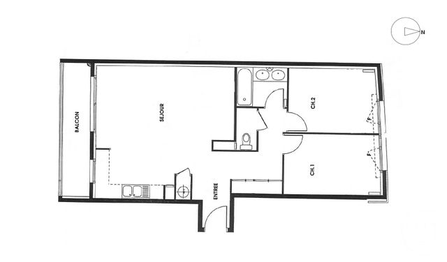 Appartement F3 &agrave; vendre - 3 pi&egrave;ces - 67,55 m2 - Le Kremlin Bicetre - 94 - ILE-DE-FRANCE