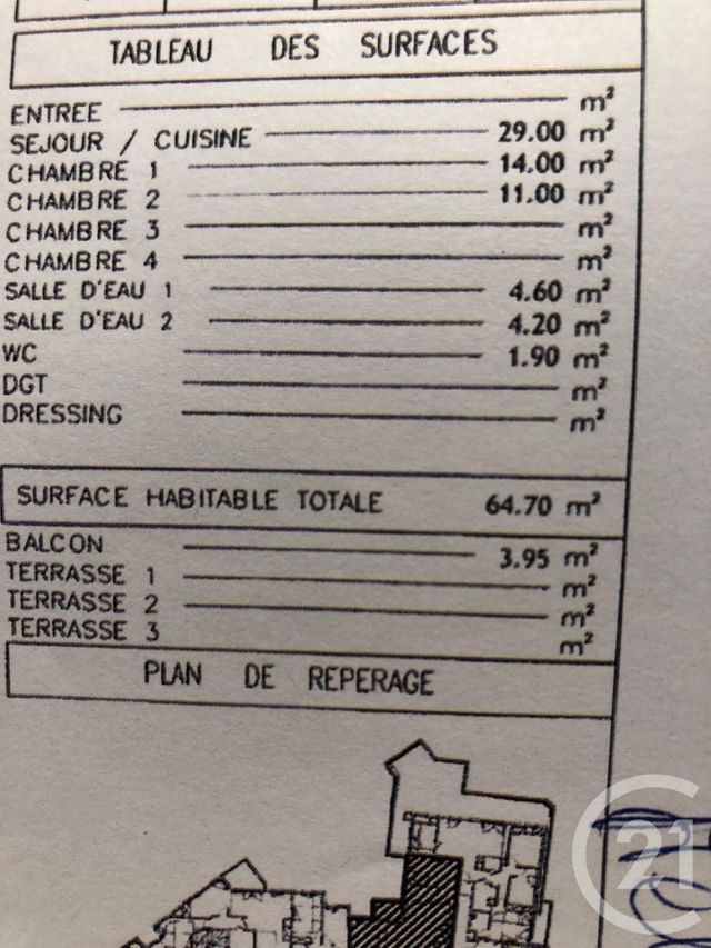 Appartement F3 &agrave; louer - 3 pi&egrave;ces - 65 m2 - Villejuif - 94 - ILE-DE-FRANCE