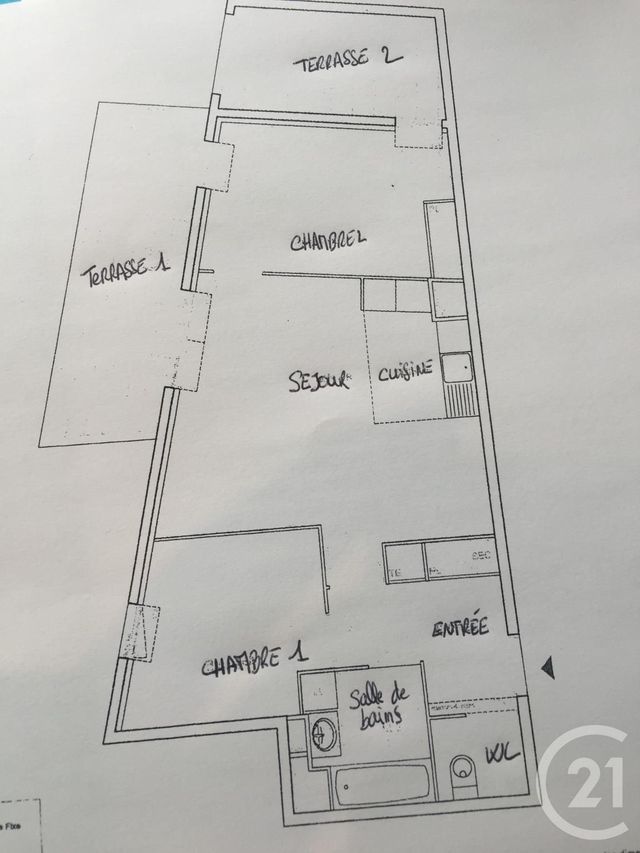 Appartement F3 &agrave; louer - 3 pi&egrave;ces - 61,10 m2 - Villejuif - 94 - ILE-DE-FRANCE
