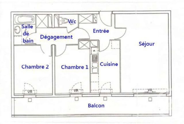 Appartement F3 &agrave; louer - 3 pi&egrave;ces - 62,25 m2 - Villejuif - 94 - ILE-DE-FRANCE